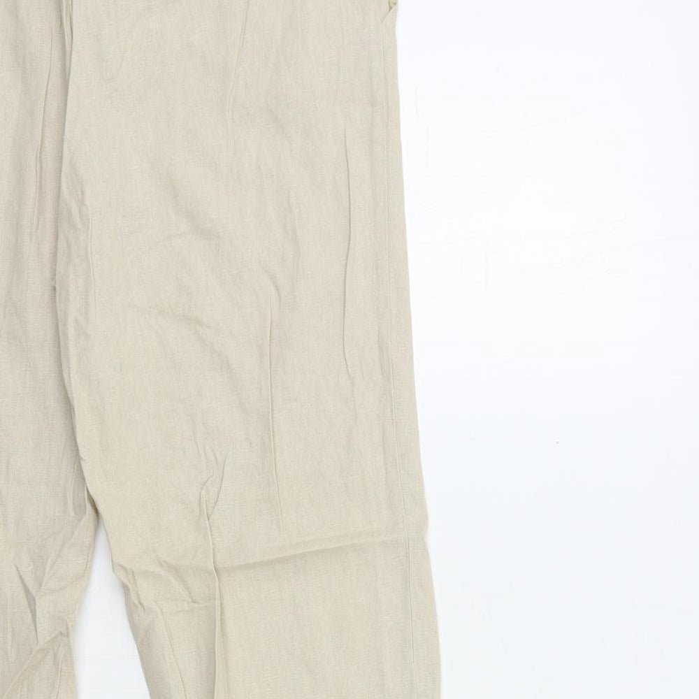 BHS Womens Beige   Trousers  Size 18 L27 in
