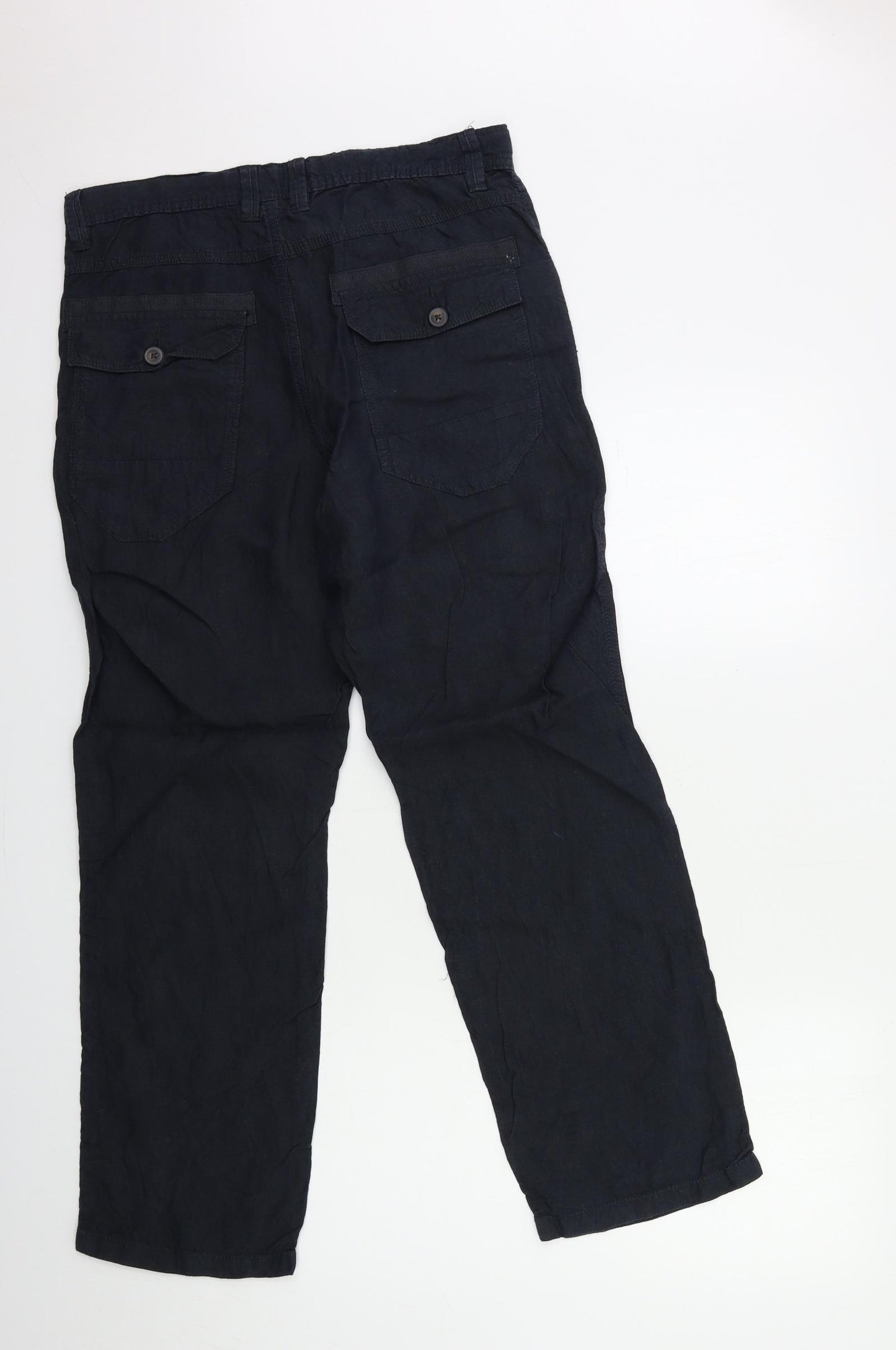 NEXT Mens Black   Trousers  Size 32 in L29 in