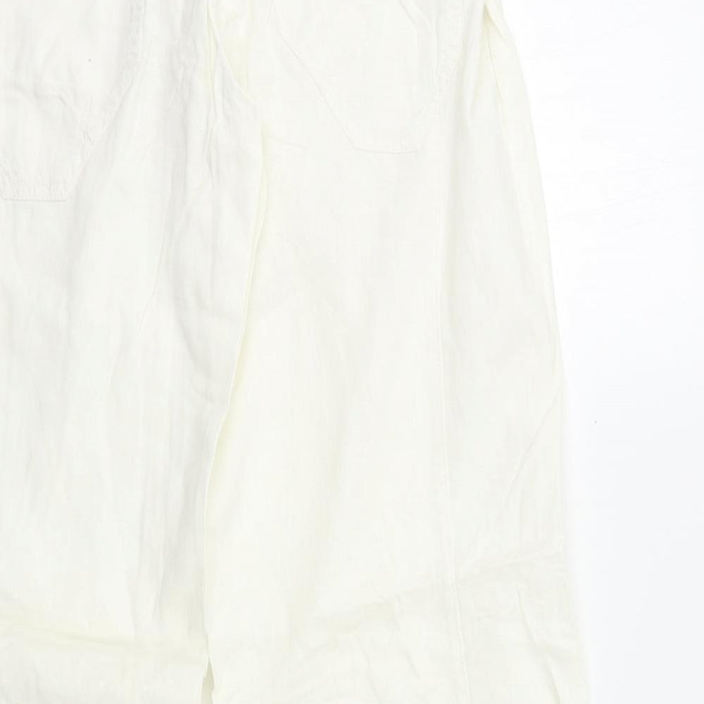 NEXT Womens White   Trousers  Size 12 L30 in