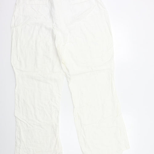 Marks and Spencer Womens White   Trousers  Size 20 L30 in