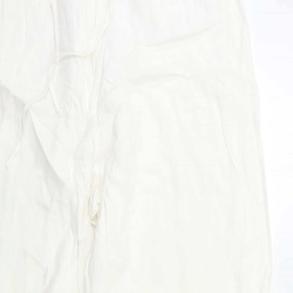 Marks and Spencer Womens White   Trousers  Size 20 L30 in