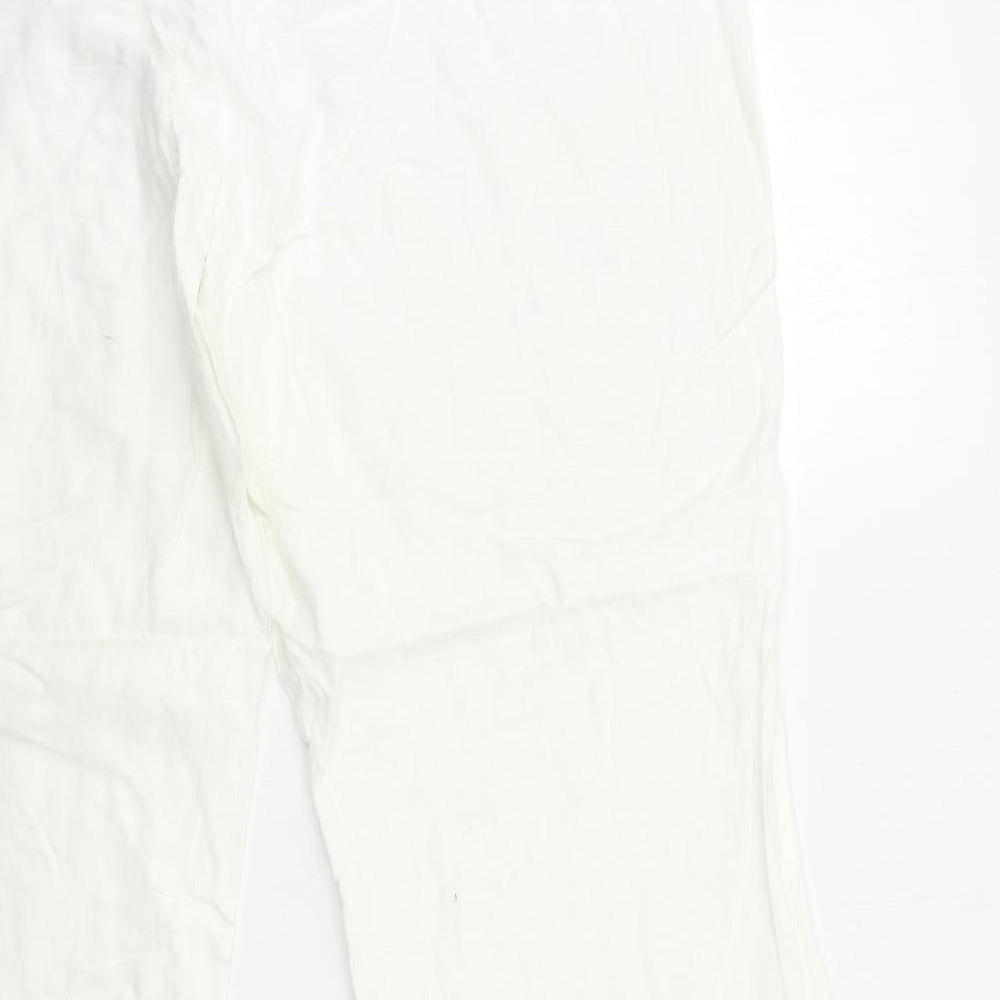 Marks and Spencer Womens White   Trousers  Size 20 L30 in