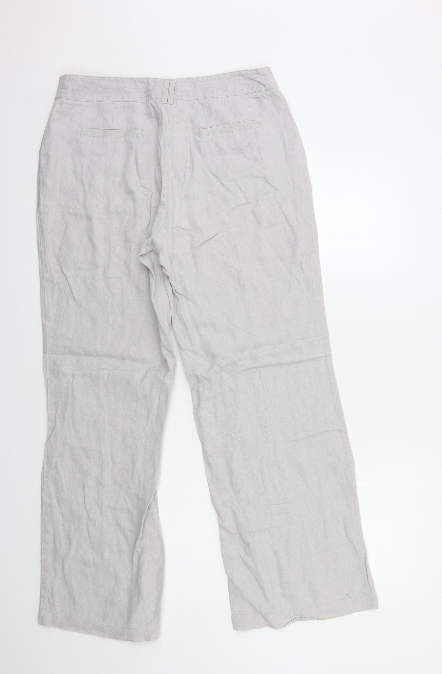 Per Una Womens Grey   Trousers  Size 12 L29 in