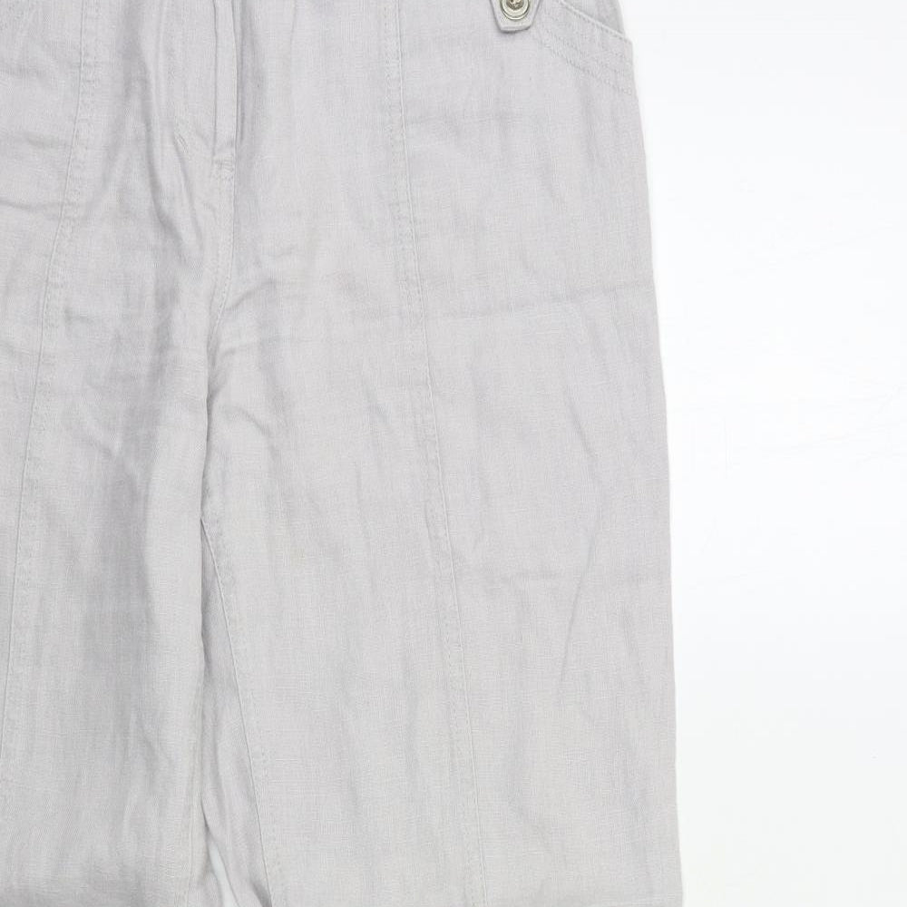 Per Una Womens Grey   Trousers  Size 12 L29 in
