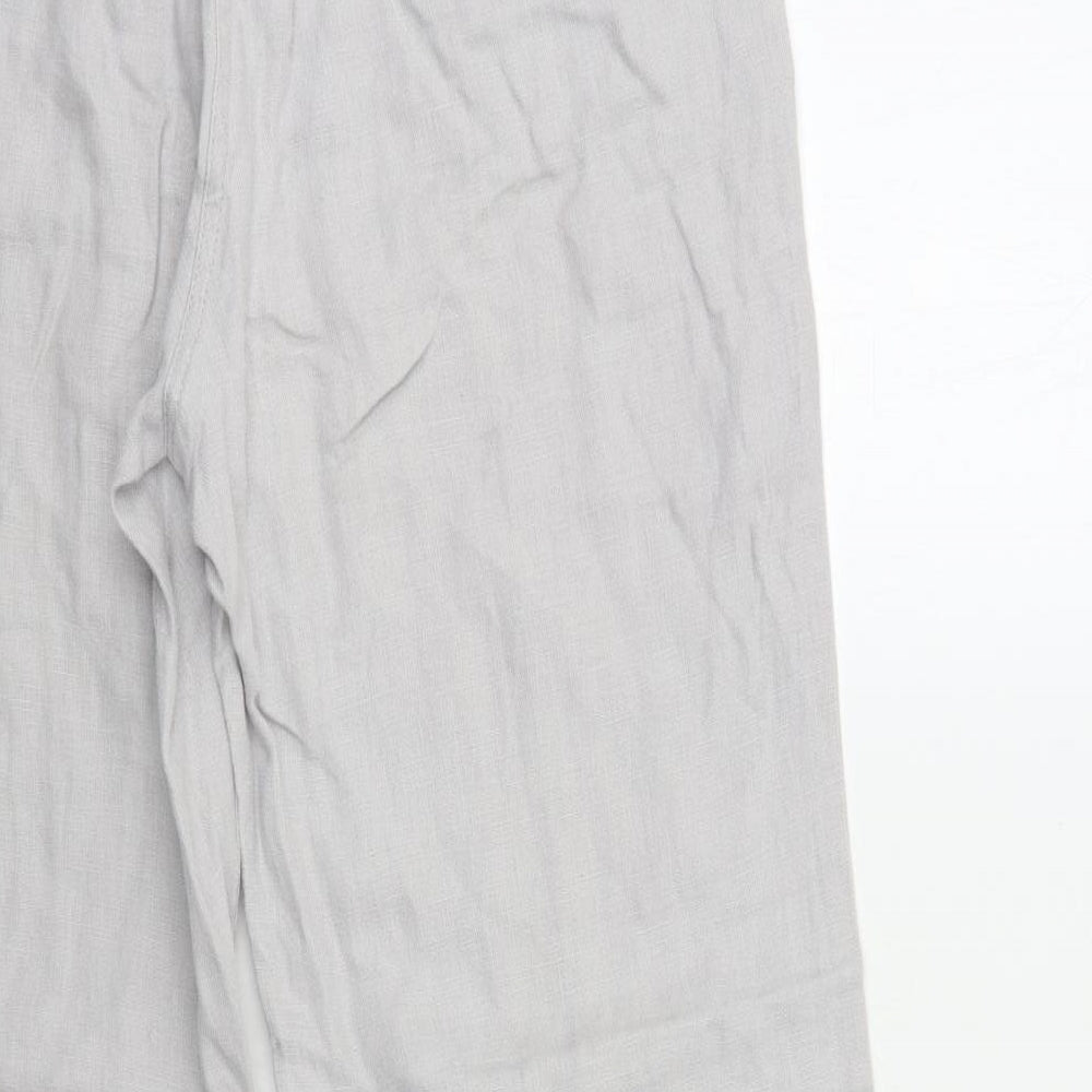 Per Una Womens Grey   Trousers  Size 12 L29 in