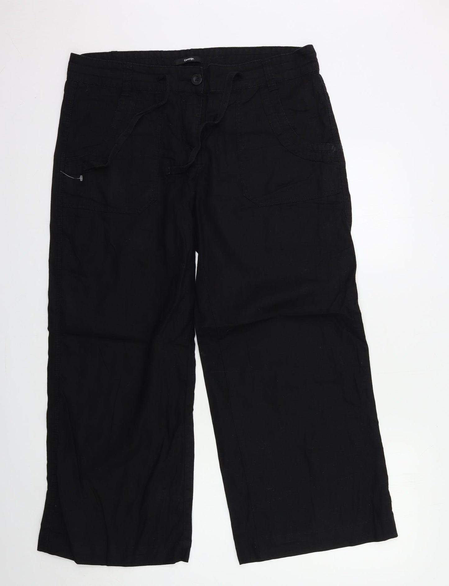 George Womens Black   Trousers  Size 36 in L28 in