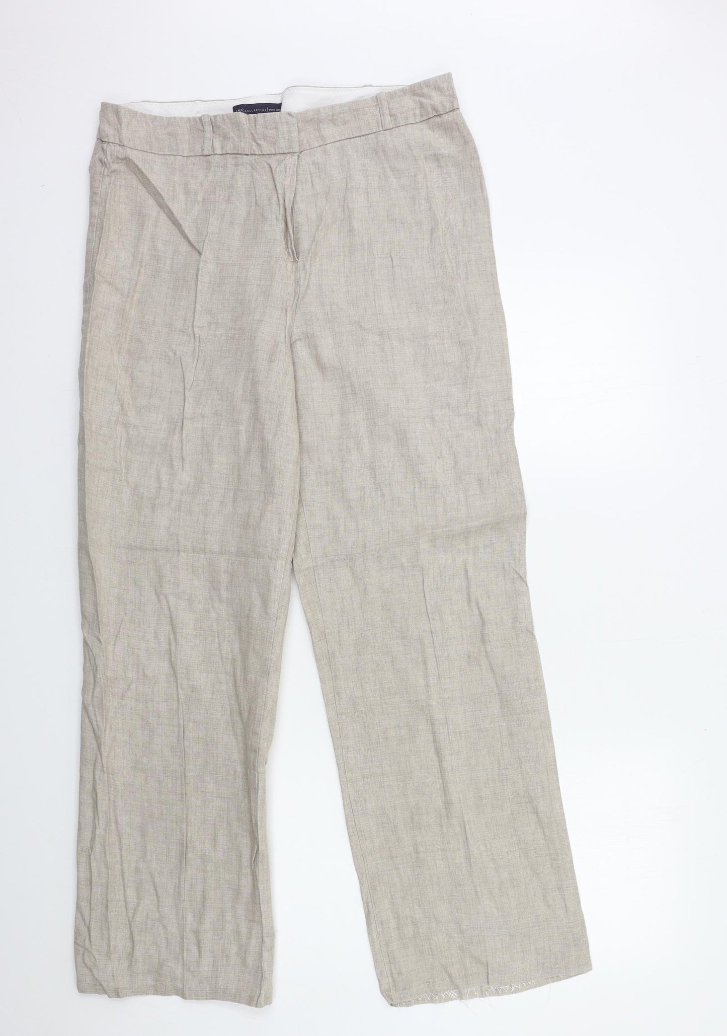 Marks and Spencer Womens Beige   Trousers  Size 14 L30 in