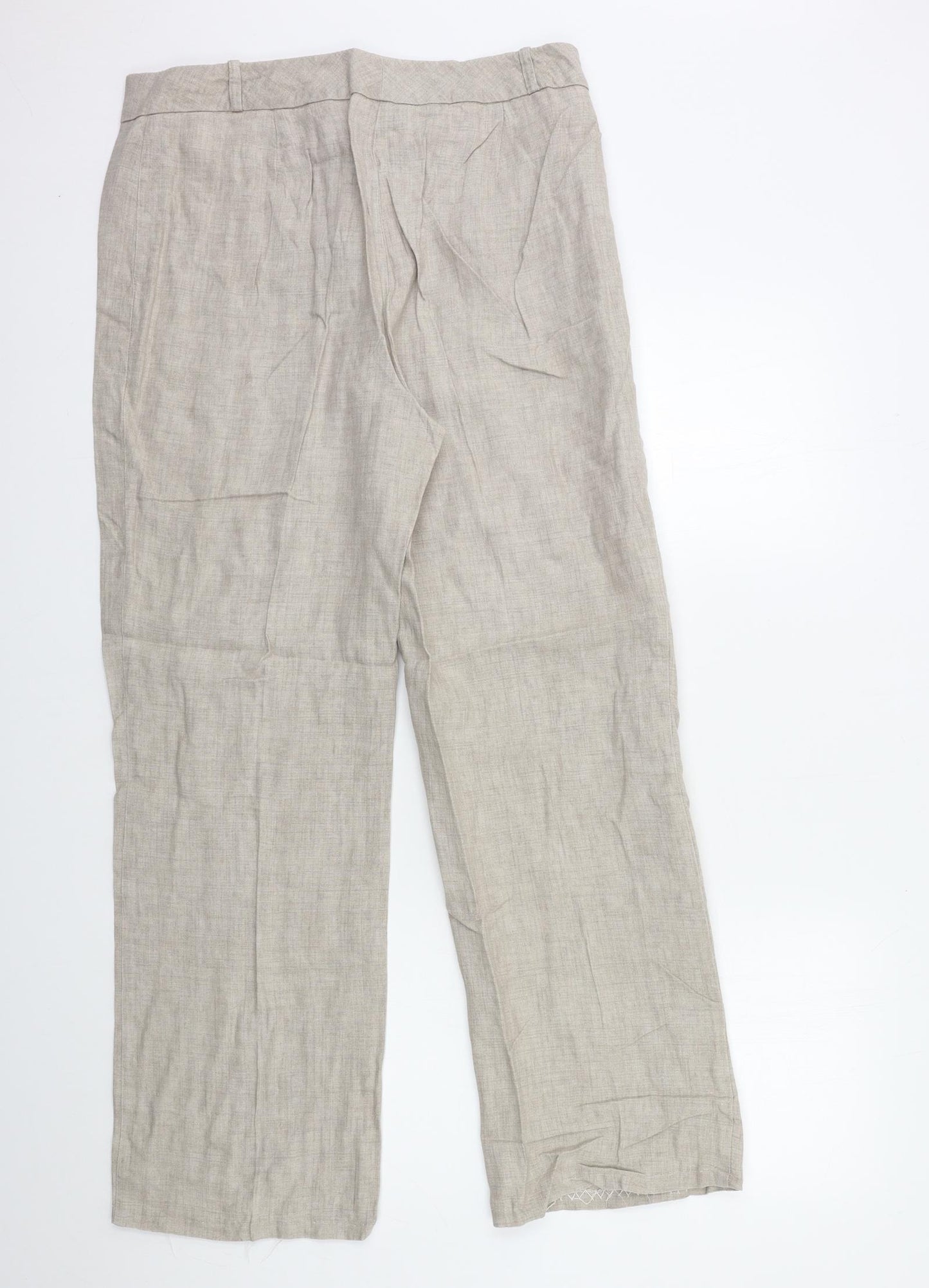 Marks and Spencer Womens Beige   Trousers  Size 14 L30 in