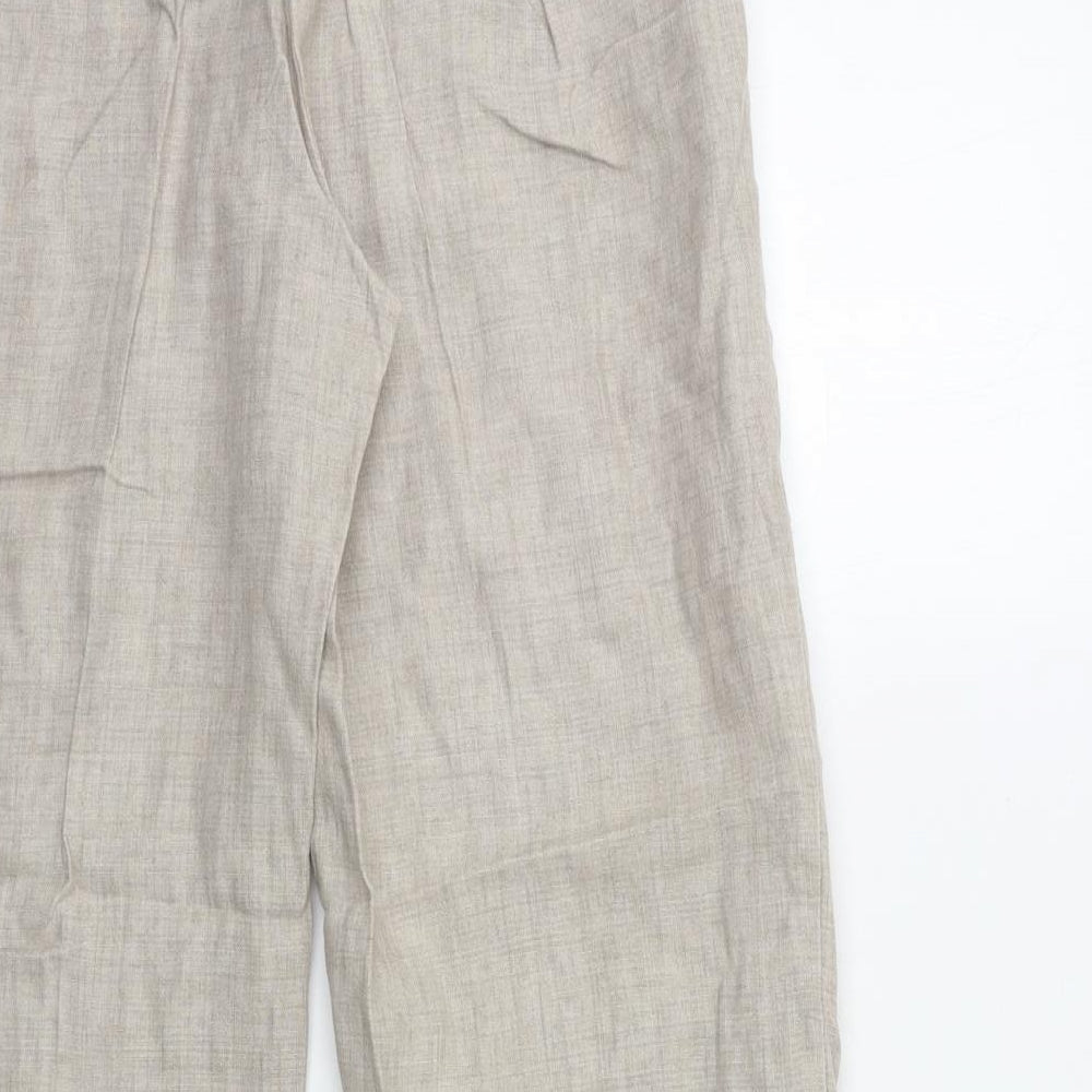 Marks and Spencer Womens Beige   Trousers  Size 14 L30 in
