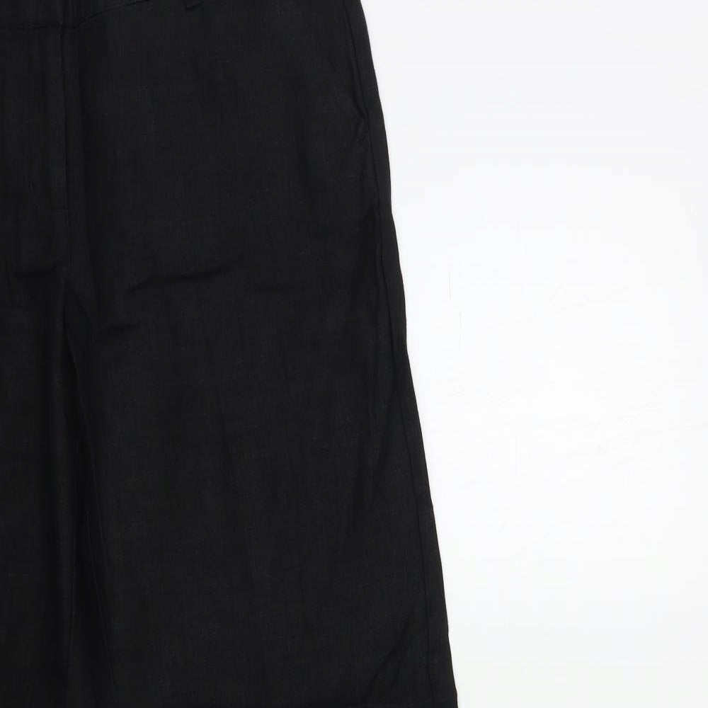 SASPRILLA Womens Black   Trousers  Size 12 L32 in