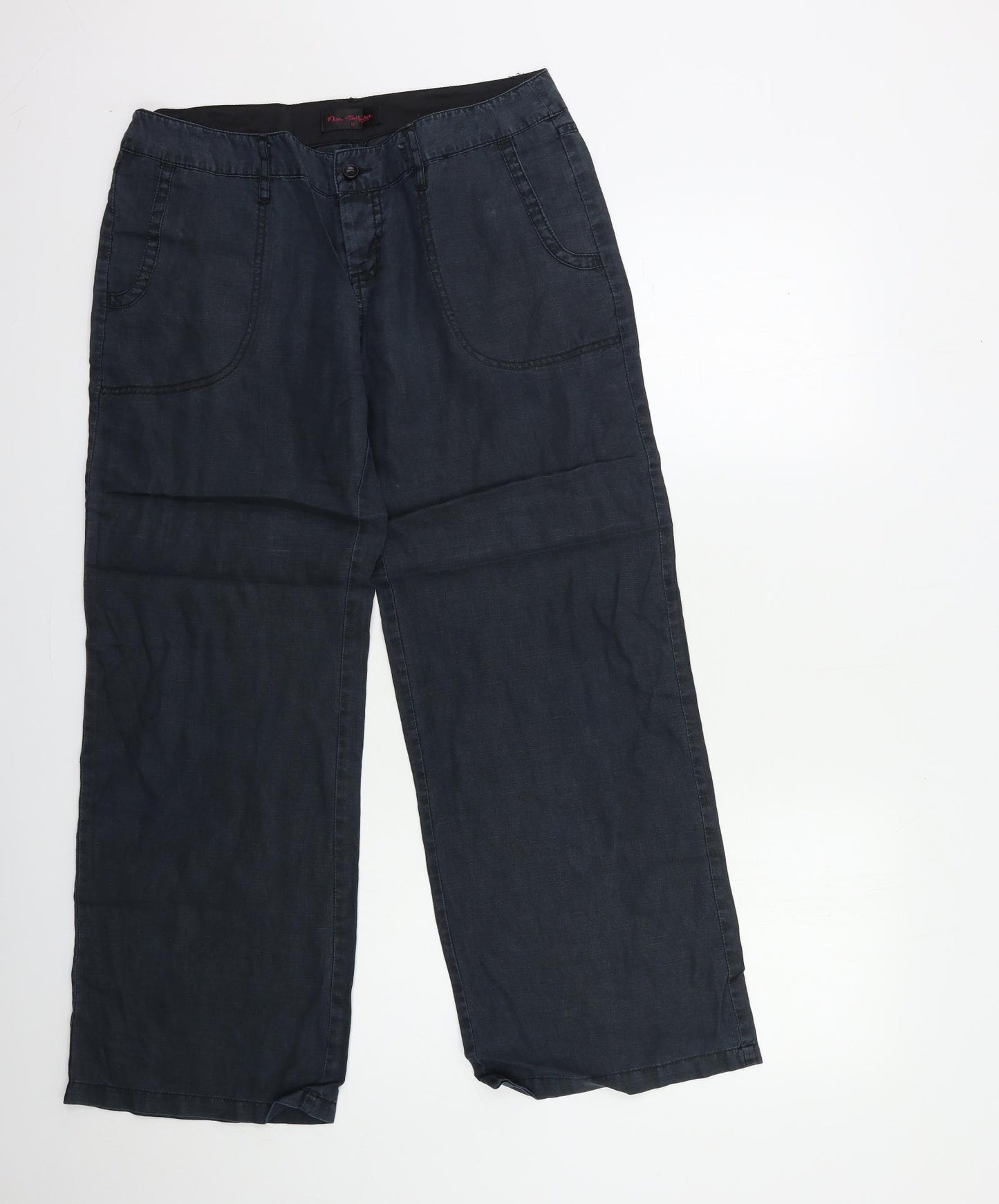 Miss Selfridge Womens Blue   Trousers  Size 12 L28 in