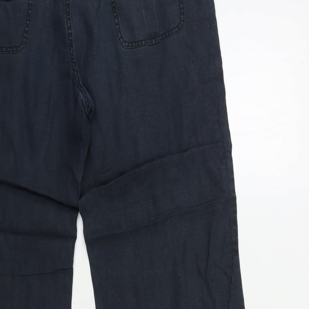 Miss Selfridge Womens Blue   Trousers  Size 12 L28 in
