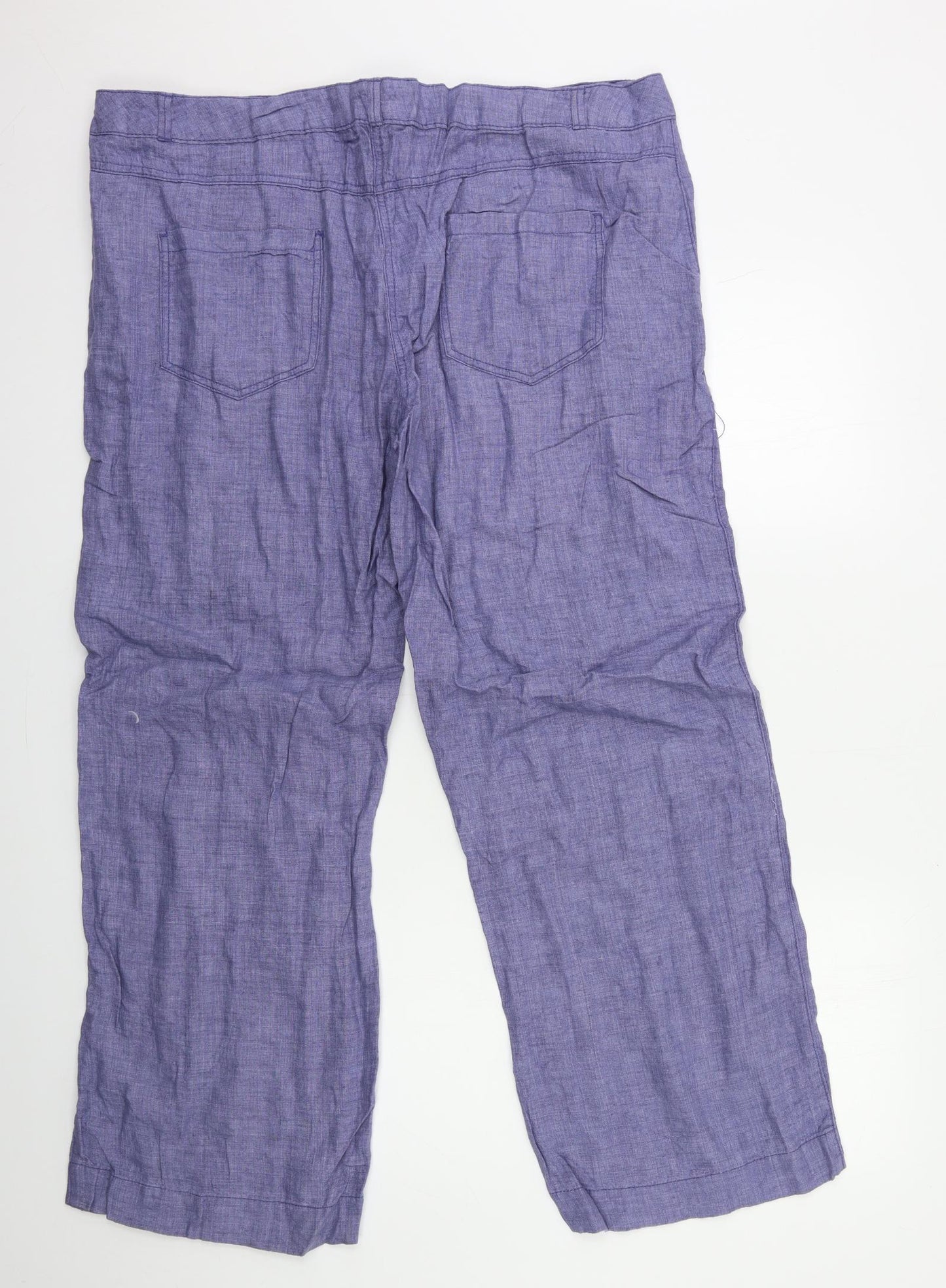 georg Womens Purple   Trousers  Size 18 L31 in