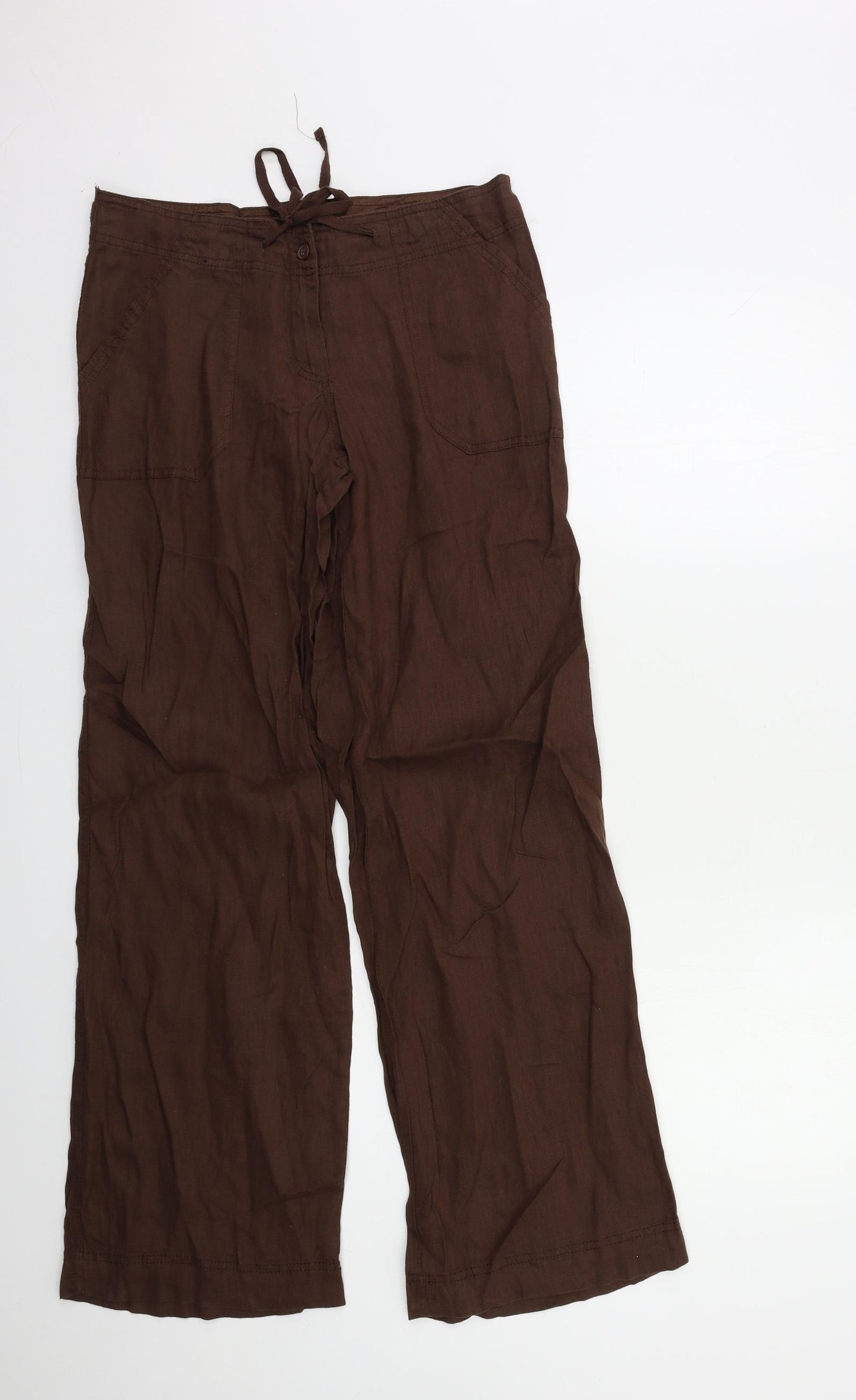 Atmosphere Womens Brown   Trousers  Size 8 L30 in