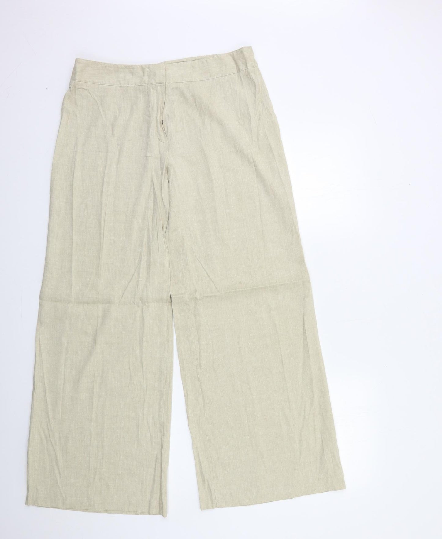 Autograph Womens Beige   Trousers  Size 14 L30 in