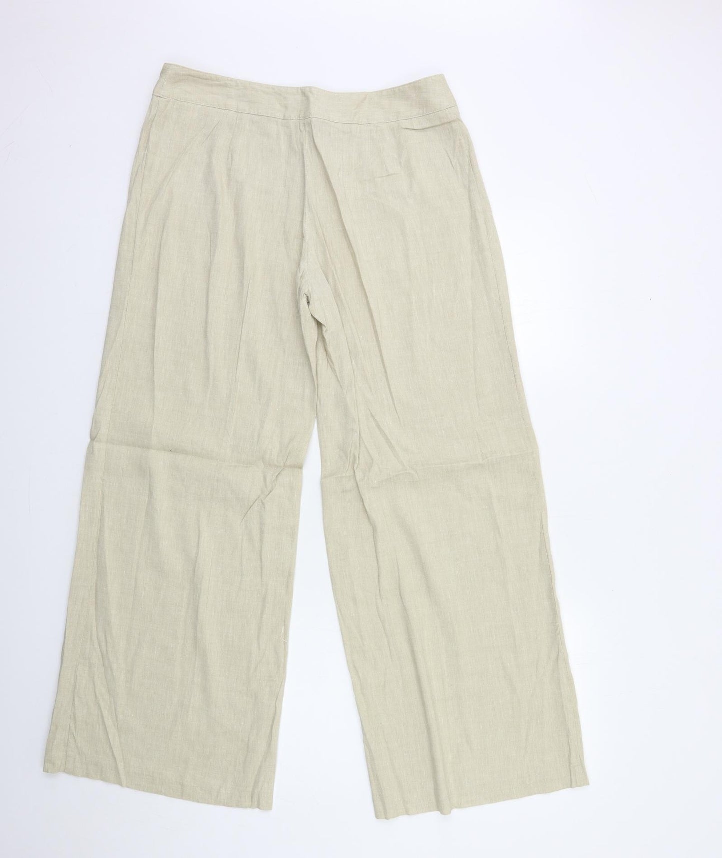 Autograph Womens Beige   Trousers  Size 14 L30 in