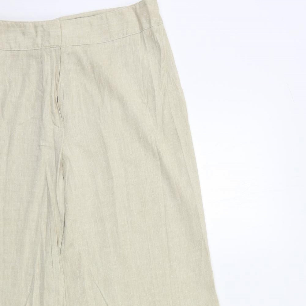 Autograph Womens Beige   Trousers  Size 14 L30 in
