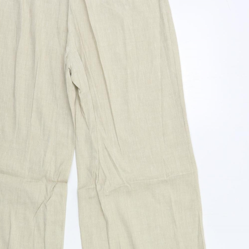 Autograph Womens Beige   Trousers  Size 14 L30 in