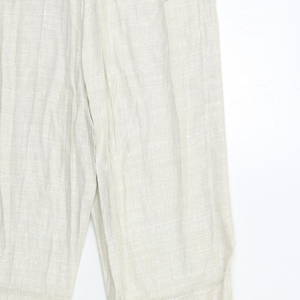 Preworn Womens Beige   Trousers  Size 16 L30 in