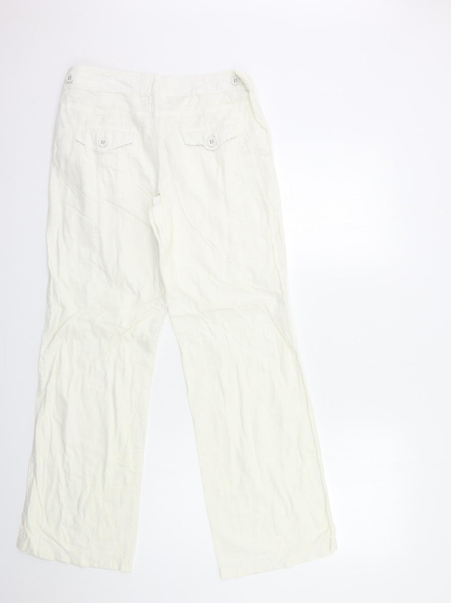 Miss Selfridge Womens White   Trousers  Size 10 L30 in