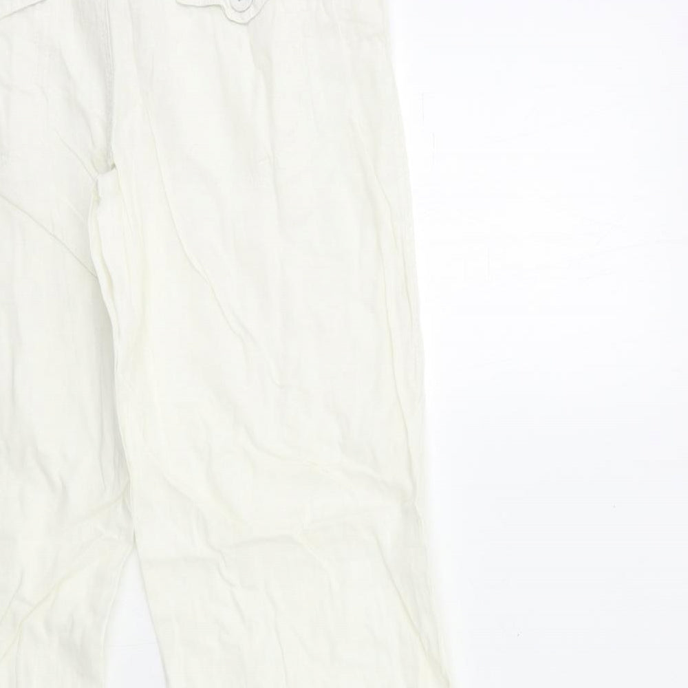 Miss Selfridge Womens White   Trousers  Size 10 L30 in