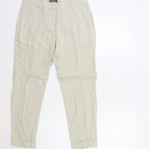 BHS Womens Beige   Trousers  Size 10 L26 in