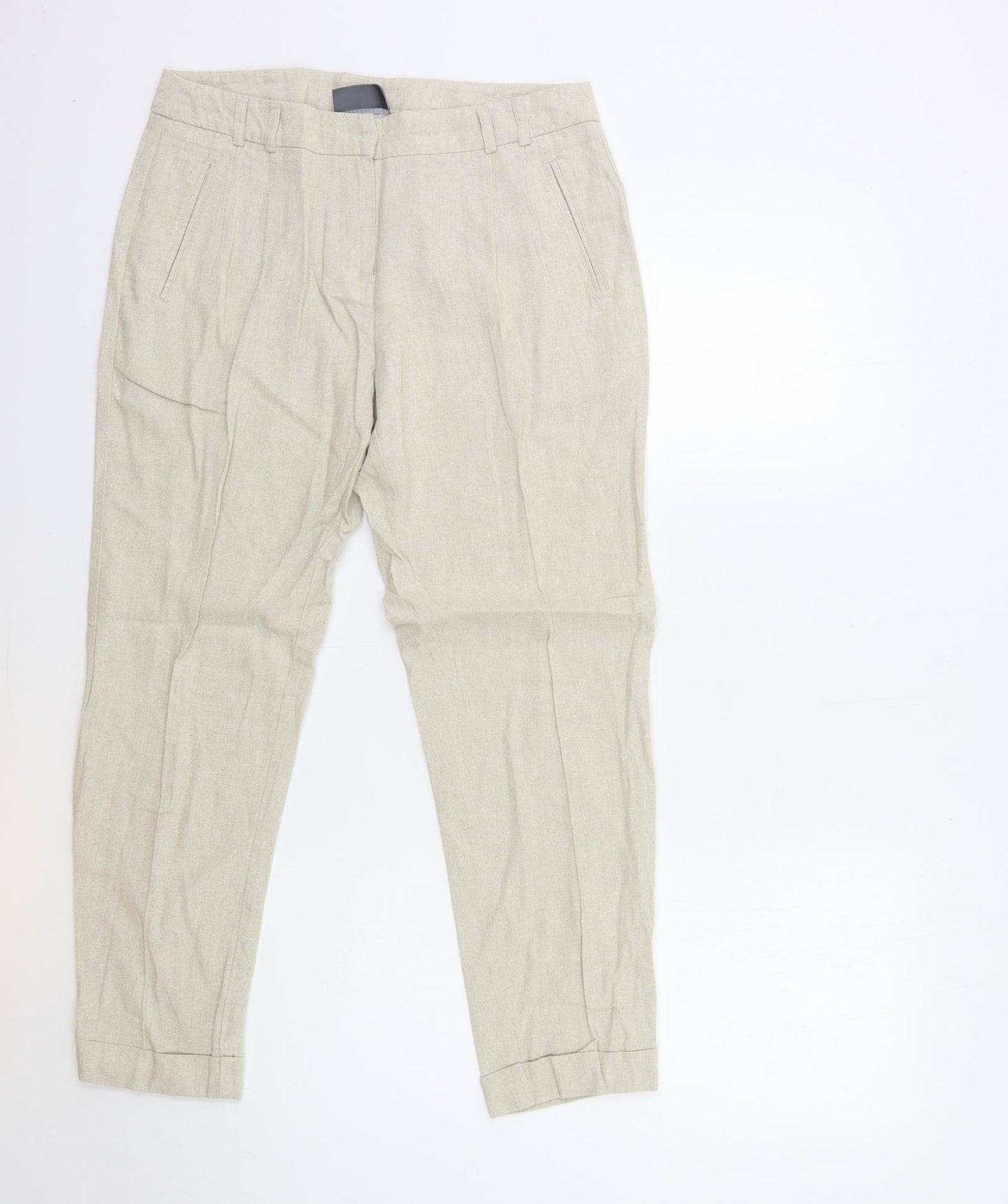 BHS Womens Beige   Trousers  Size 10 L26 in