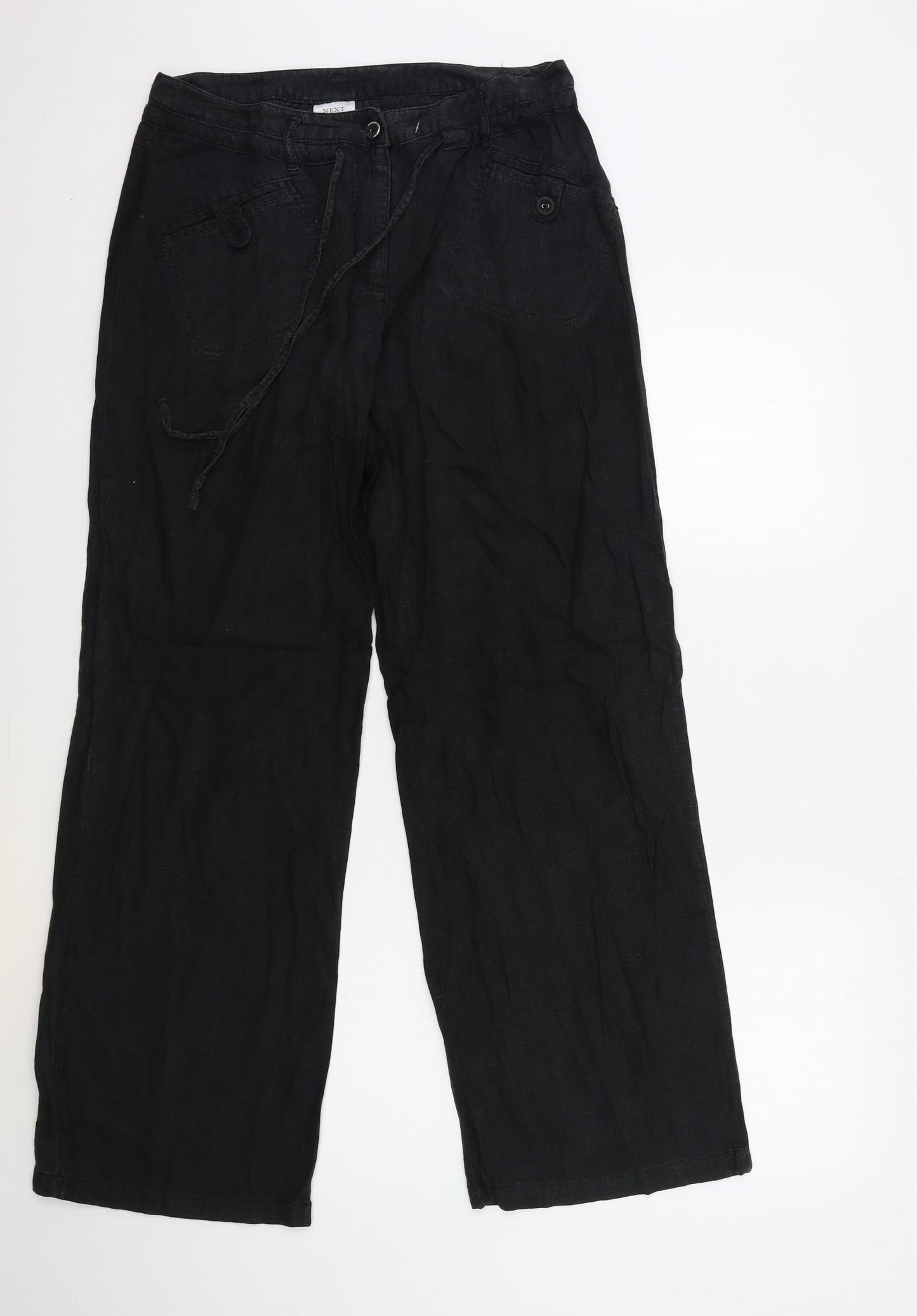 NEXT Womens Black   Trousers  Size 12 L33.5 in