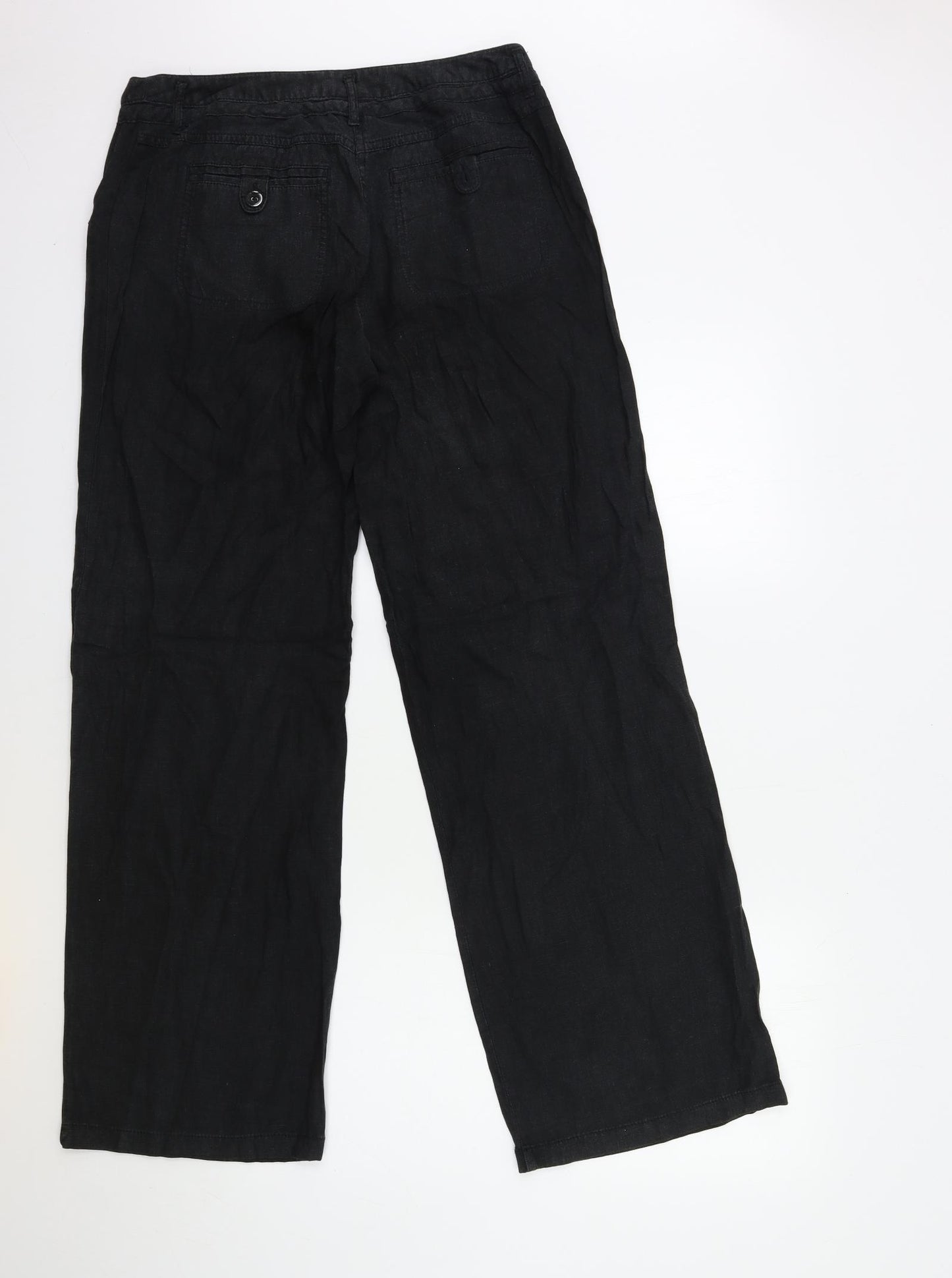 NEXT Womens Black   Trousers  Size 12 L33.5 in