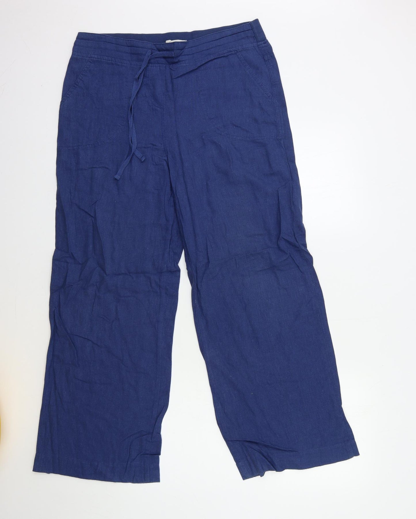 Peacocks Womens Blue   Trousers  Size 12 L28 in