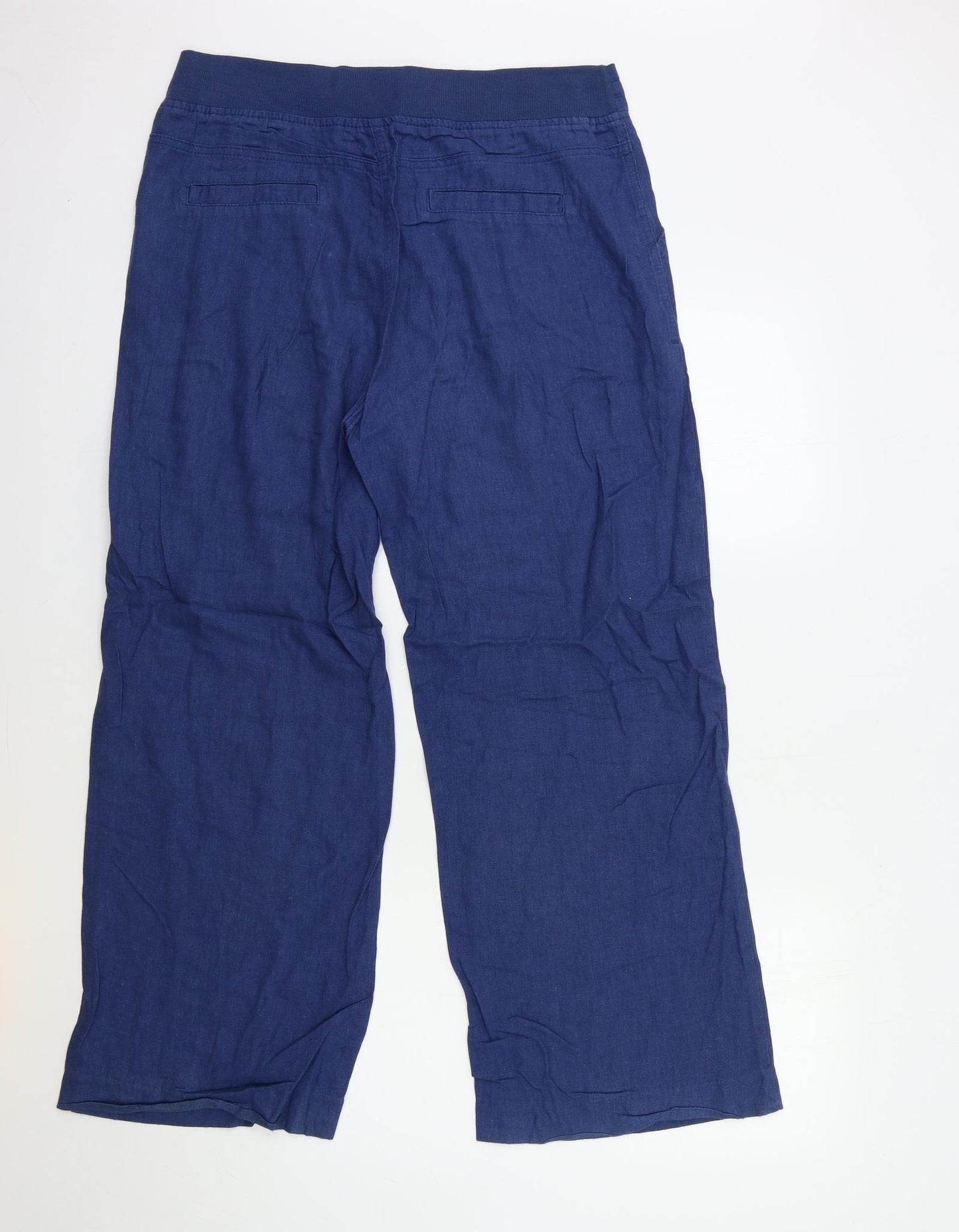 Peacocks Womens Blue   Trousers  Size 12 L28 in