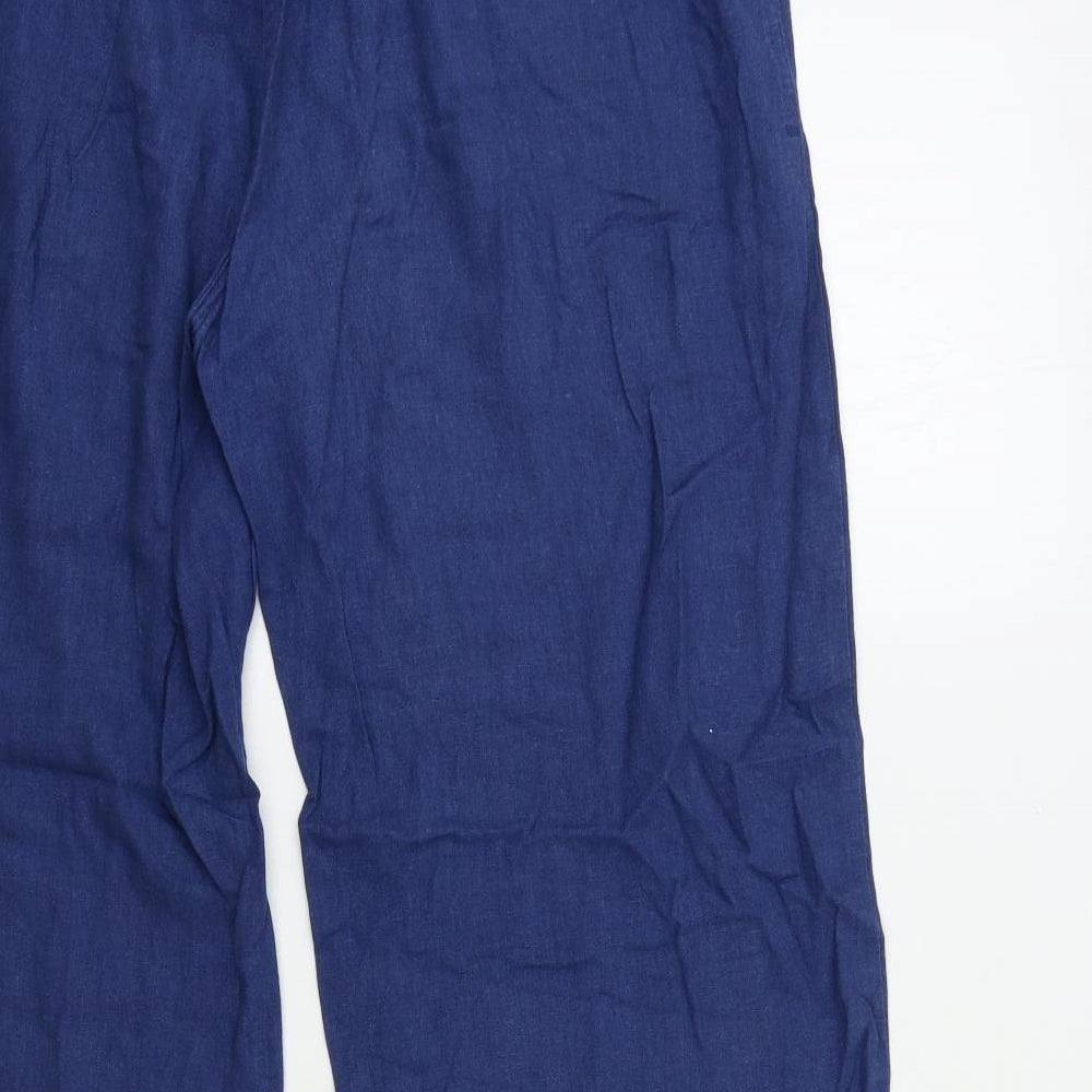 Peacocks Womens Blue   Trousers  Size 12 L28 in