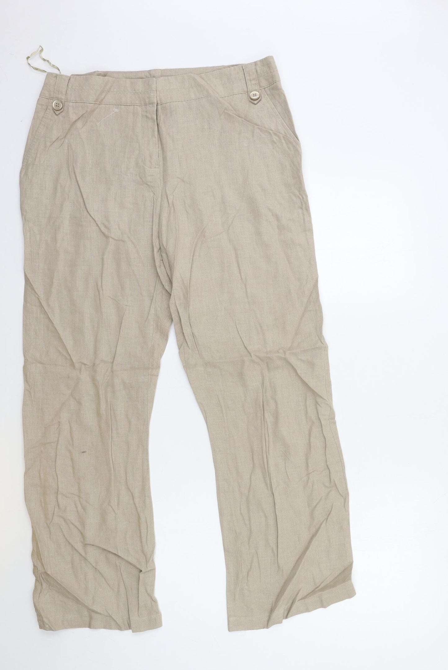 George Womens Beige   Trousers  Size 14 L30 in