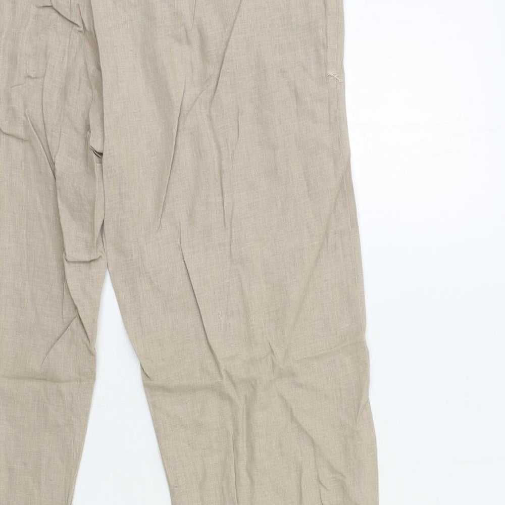 George Womens Beige   Trousers  Size 14 L30 in