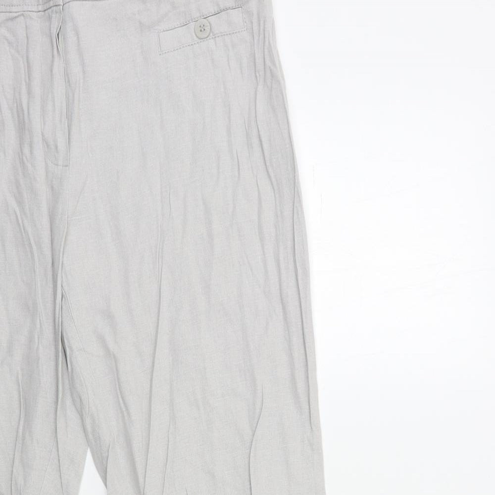 Marks and Spencer Womens Grey   Trousers  Size 14 L28 in