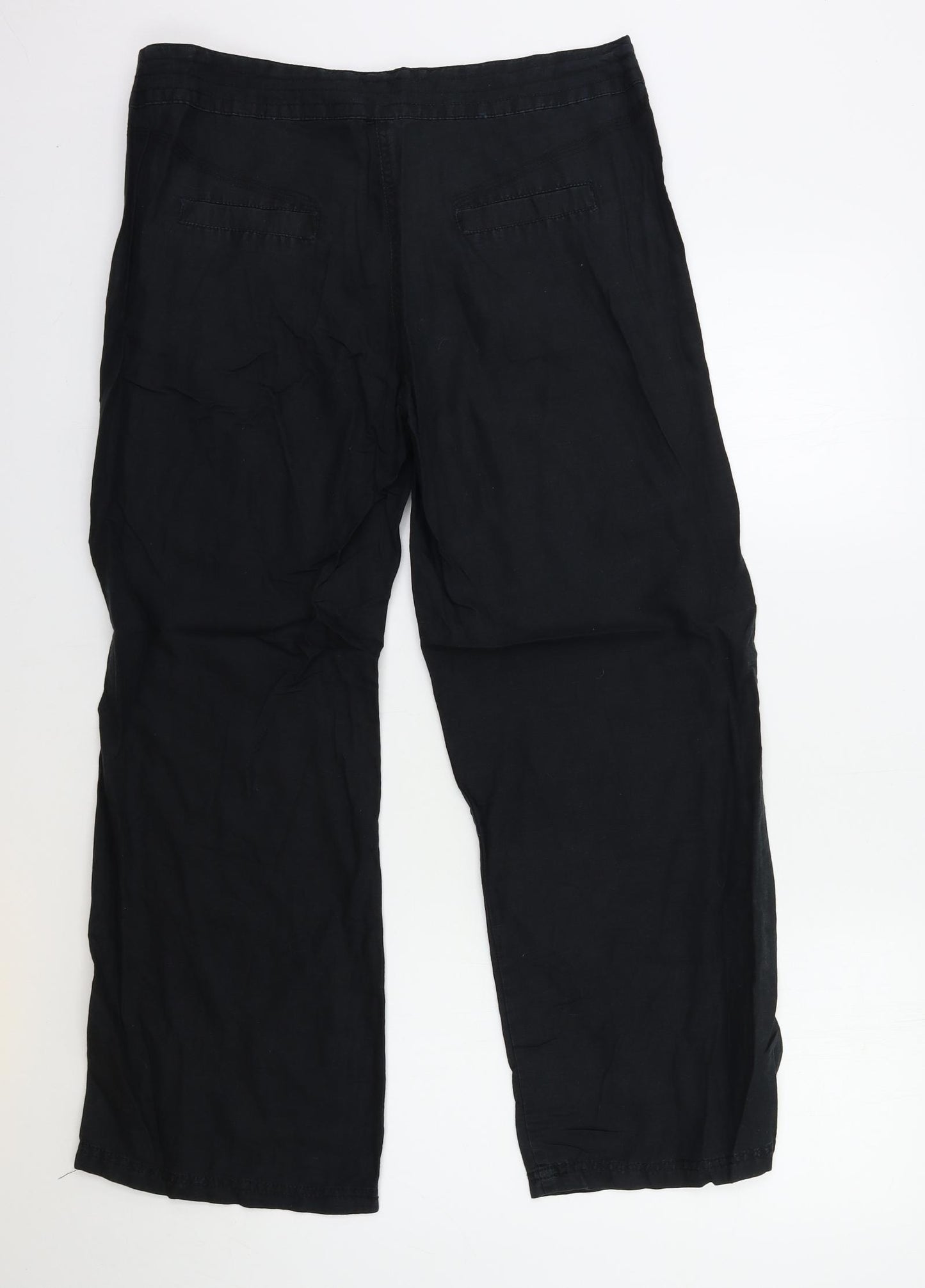 Dunnes Stores Womens Black   Trousers  Size 12 L28 in