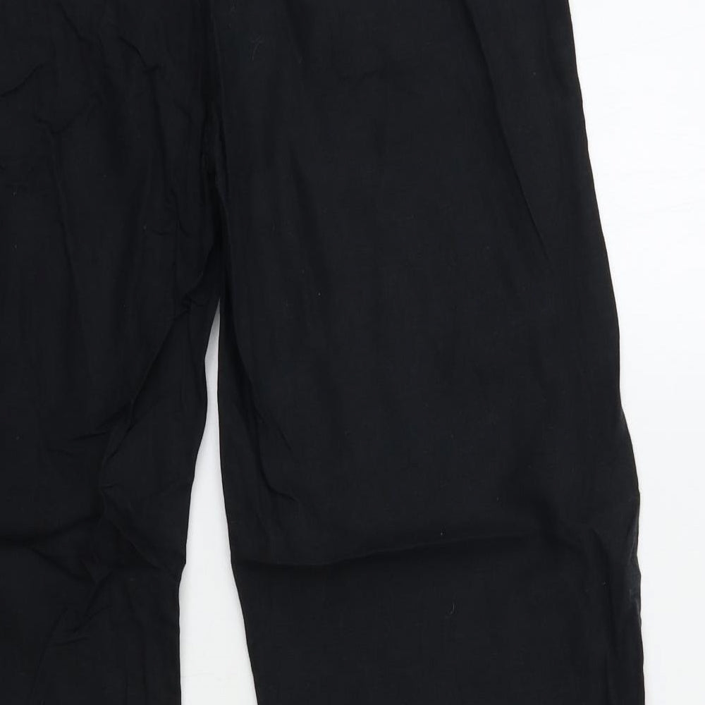 Dunnes Stores Womens Black   Trousers  Size 12 L28 in