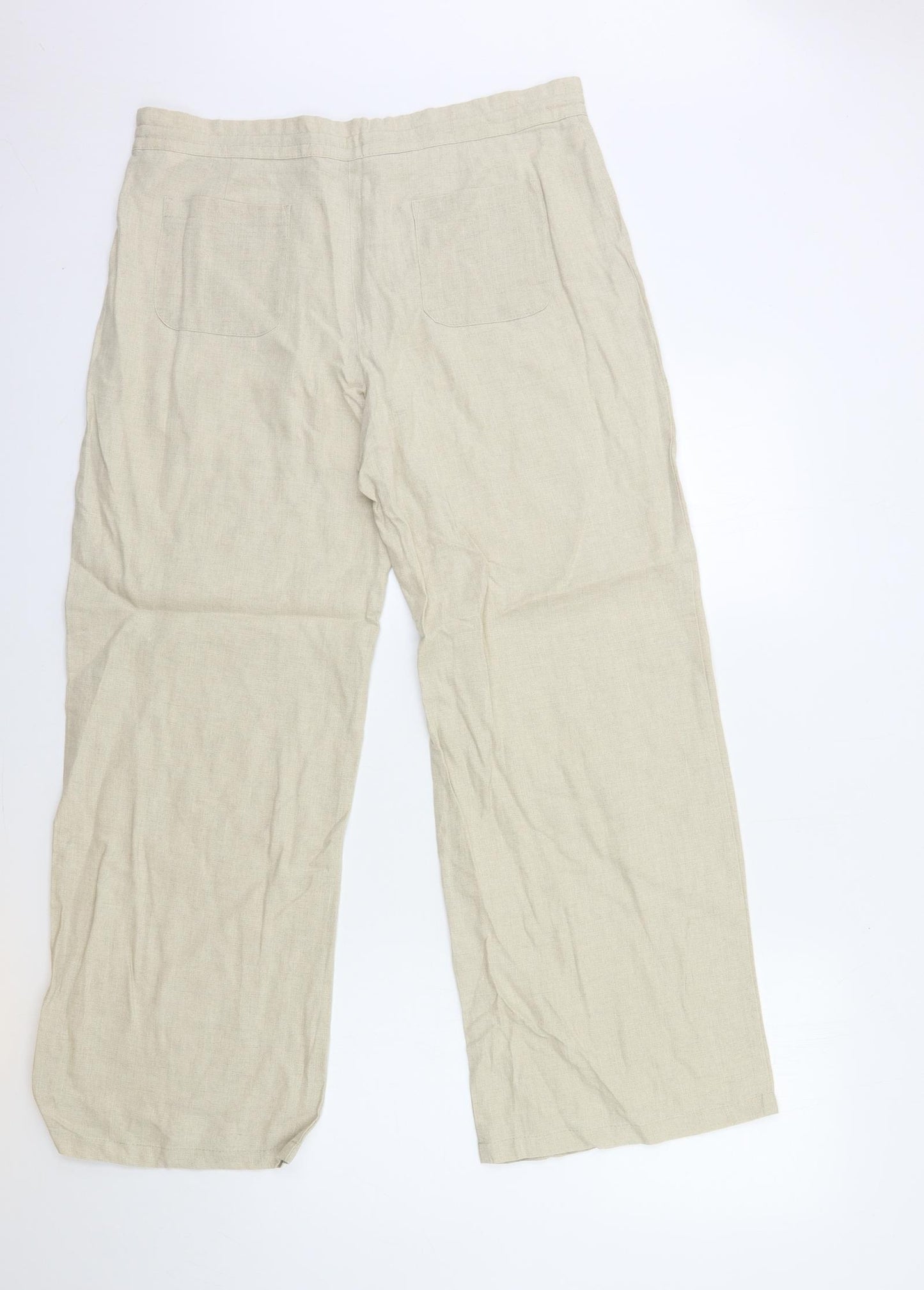 Marks and Spencer Womens Beige   Trousers  Size 12 L28 in