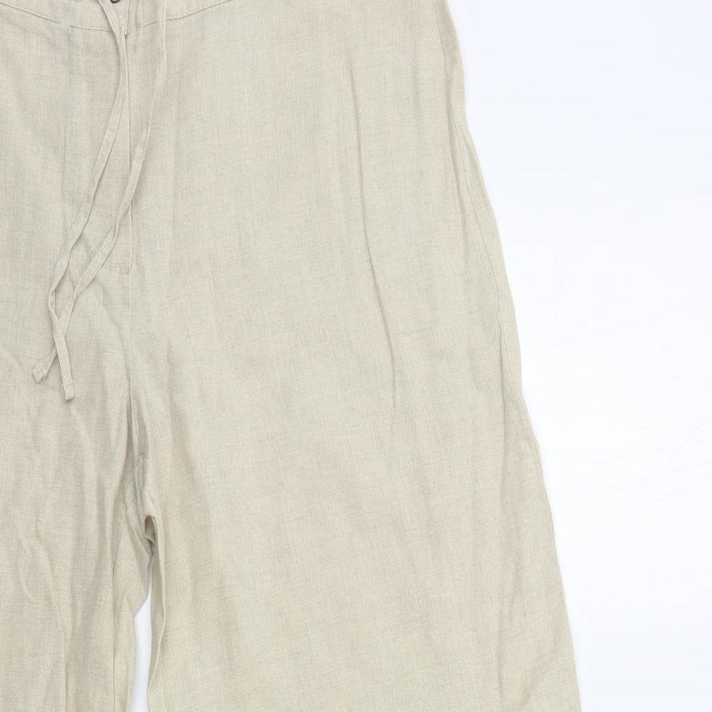 Marks and Spencer Womens Beige   Trousers  Size 12 L28 in