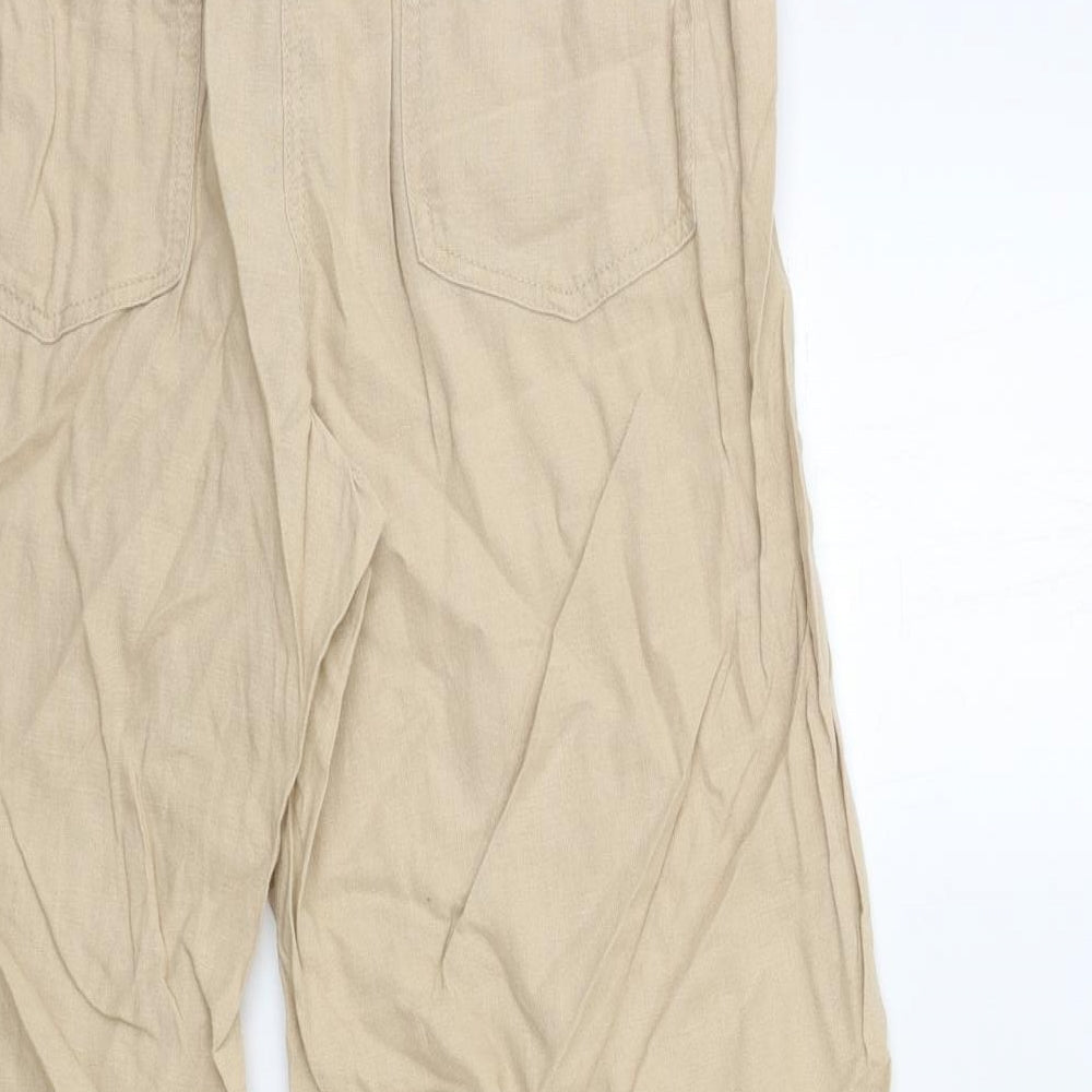 NEXT Womens Beige   Trousers  Size 16 L30 in