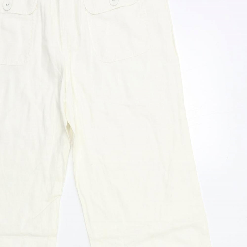 TU Womens White   Trousers  Size 12 L28 in