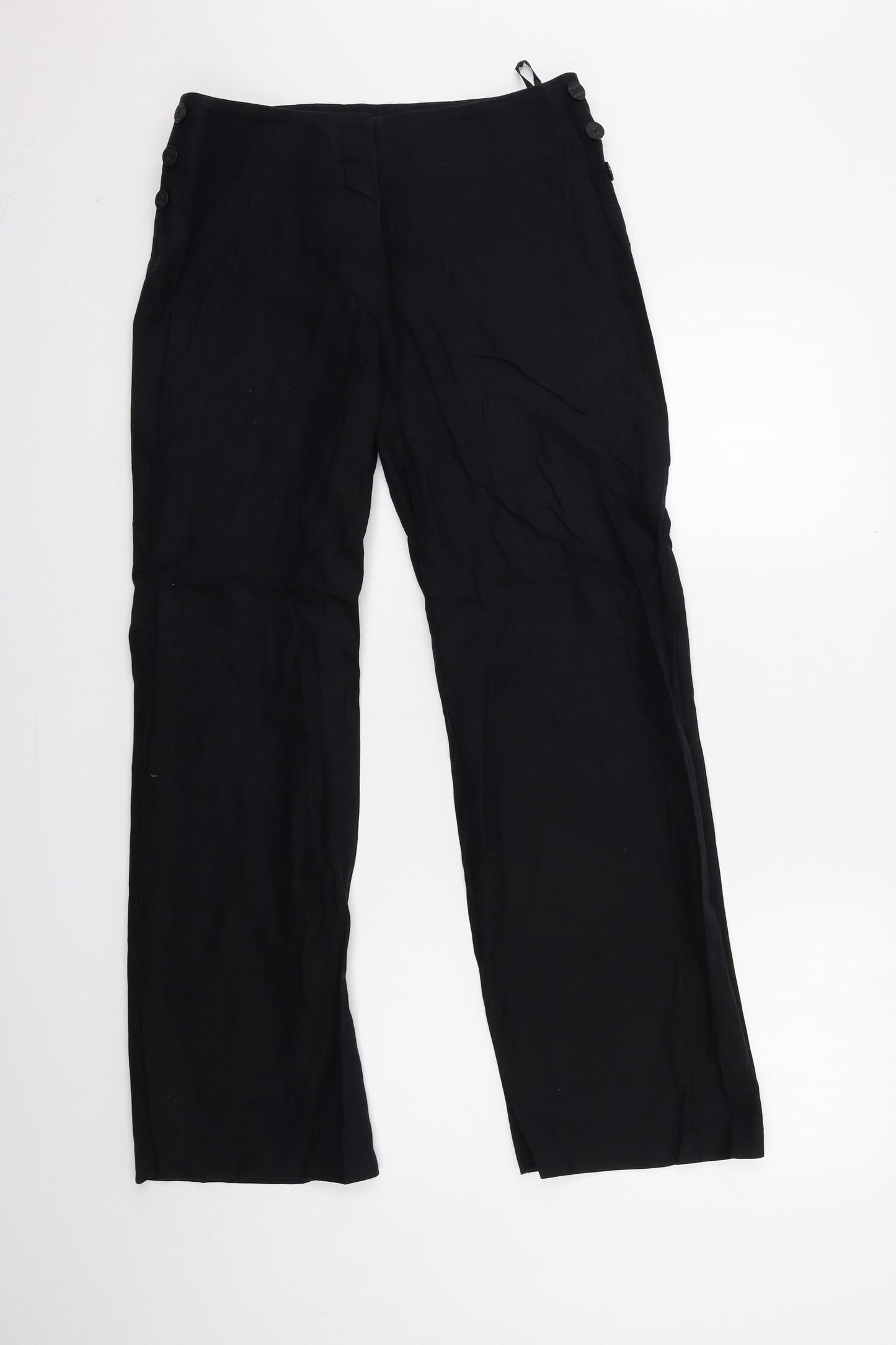Marks and Spencer Womens Black   Trousers  Size 10 L30 in