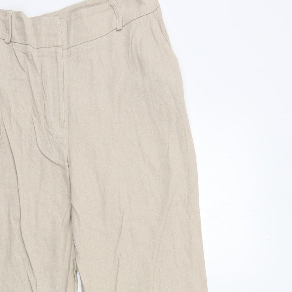Dunnes Stores Womens Beige   Trousers  Size 12 L29 in