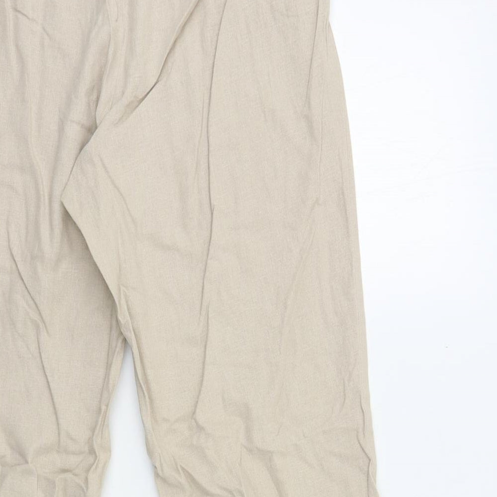 Dunnes Stores Womens Beige   Trousers  Size 12 L29 in