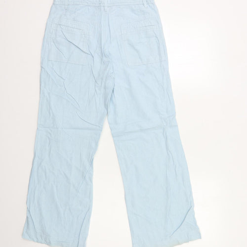 Papaya Womens Blue   Trousers  Size 8 L28 in