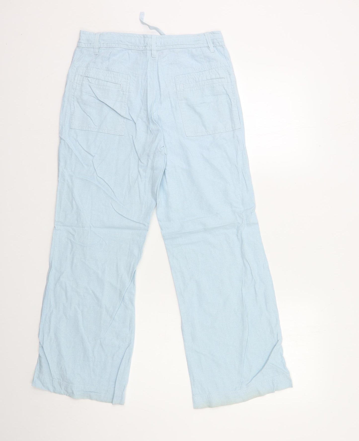 Papaya Womens Blue   Trousers  Size 8 L28 in