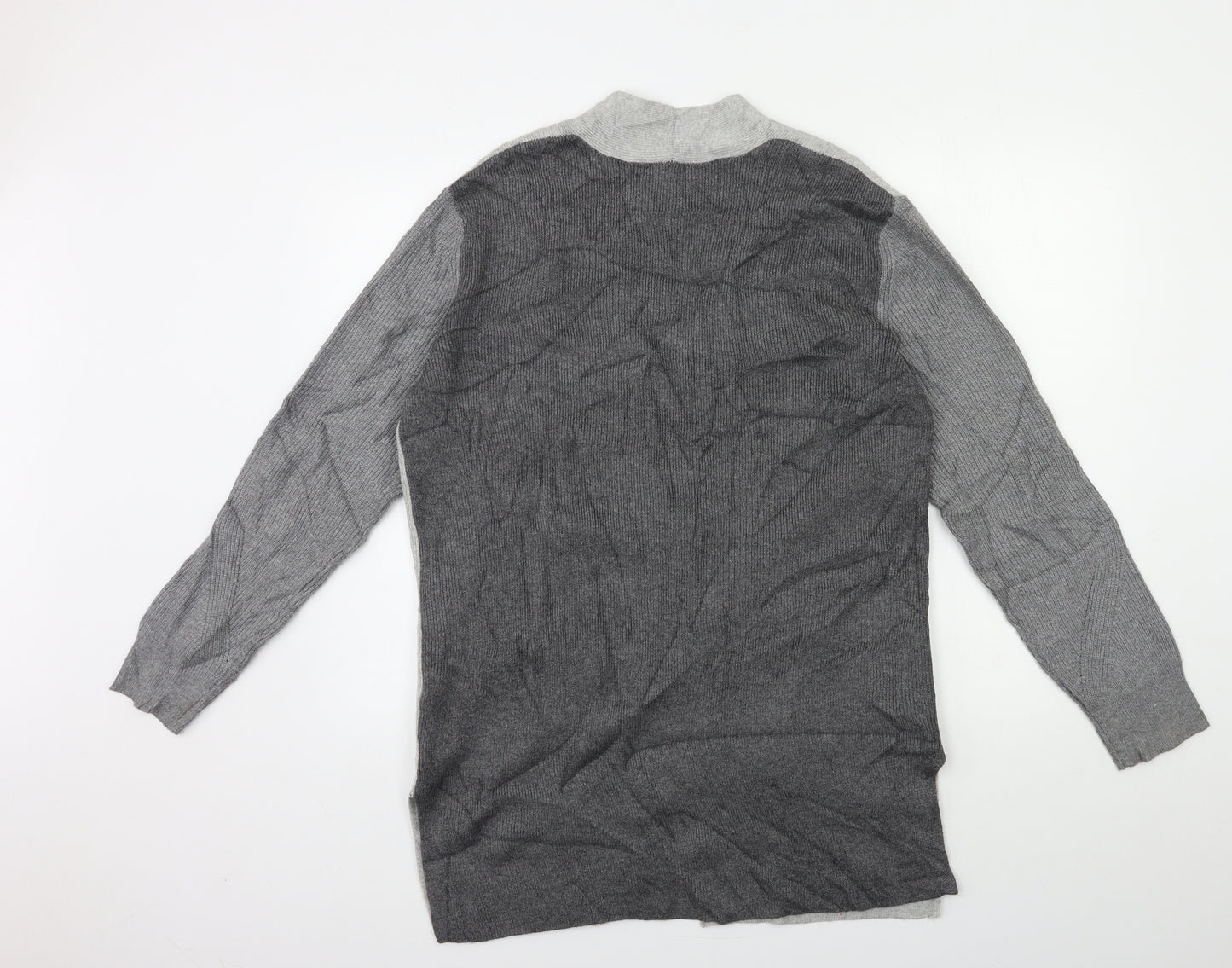 Marks and Spencer Womens Grey  Knit Cardigan Jumper Size 12