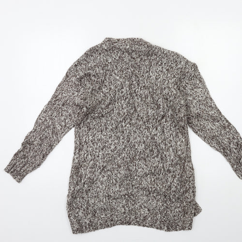 Bershka Womens Brown  Knit Cardigan Jumper Size M