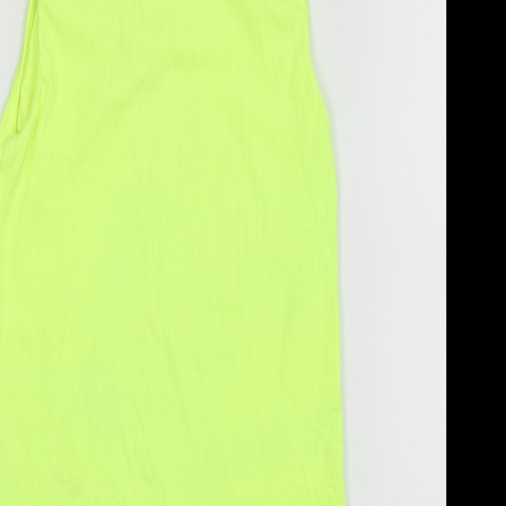 Divided by H&M Womens Green  Jersey Basic Tank Size L