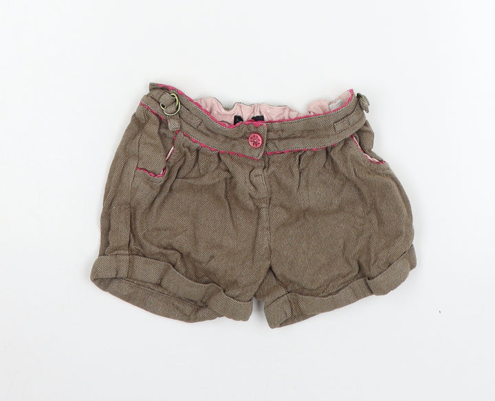 Autograph Girls Brown Chino Shorts Size 2-3 Years